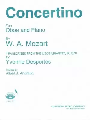 Mozart: Oboe Quartet arranged for Oboe and Piano