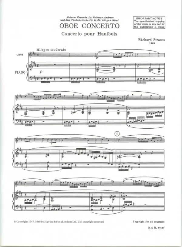 Strauss: Oboe Concerto