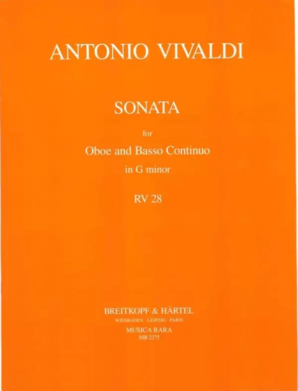 Vivaldi: Oboe Sonata in G Minor, RV28