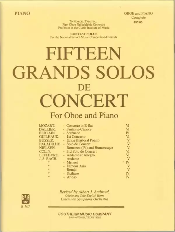 15 Grand Solos de Concert, Andraud