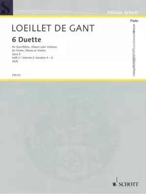 Loeillet: 6 Duets for Oboe, Opus 5 Vol. 2