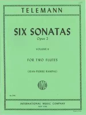 Telemann Six Sonatas Op.2 for Two Flutes (Oboes) Vol.2