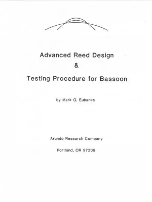 Advanced Bassoon Reed Design by Mark Eubanks