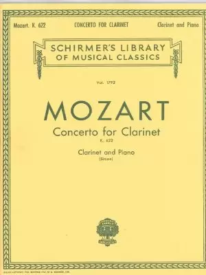 Mozart Concerto for Clarinet K. 622 Schirmer ed.